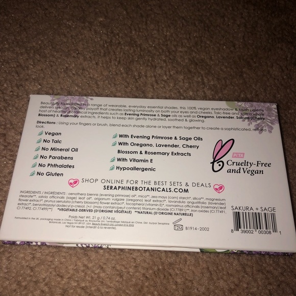 🤍3/$20🤍🌸Sakura and Sage Blush and Eyeshadow Palette 🌸 - Picture 2 of 4